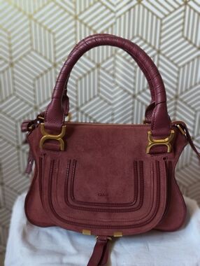 Chloe Burgundy Leather Handbag